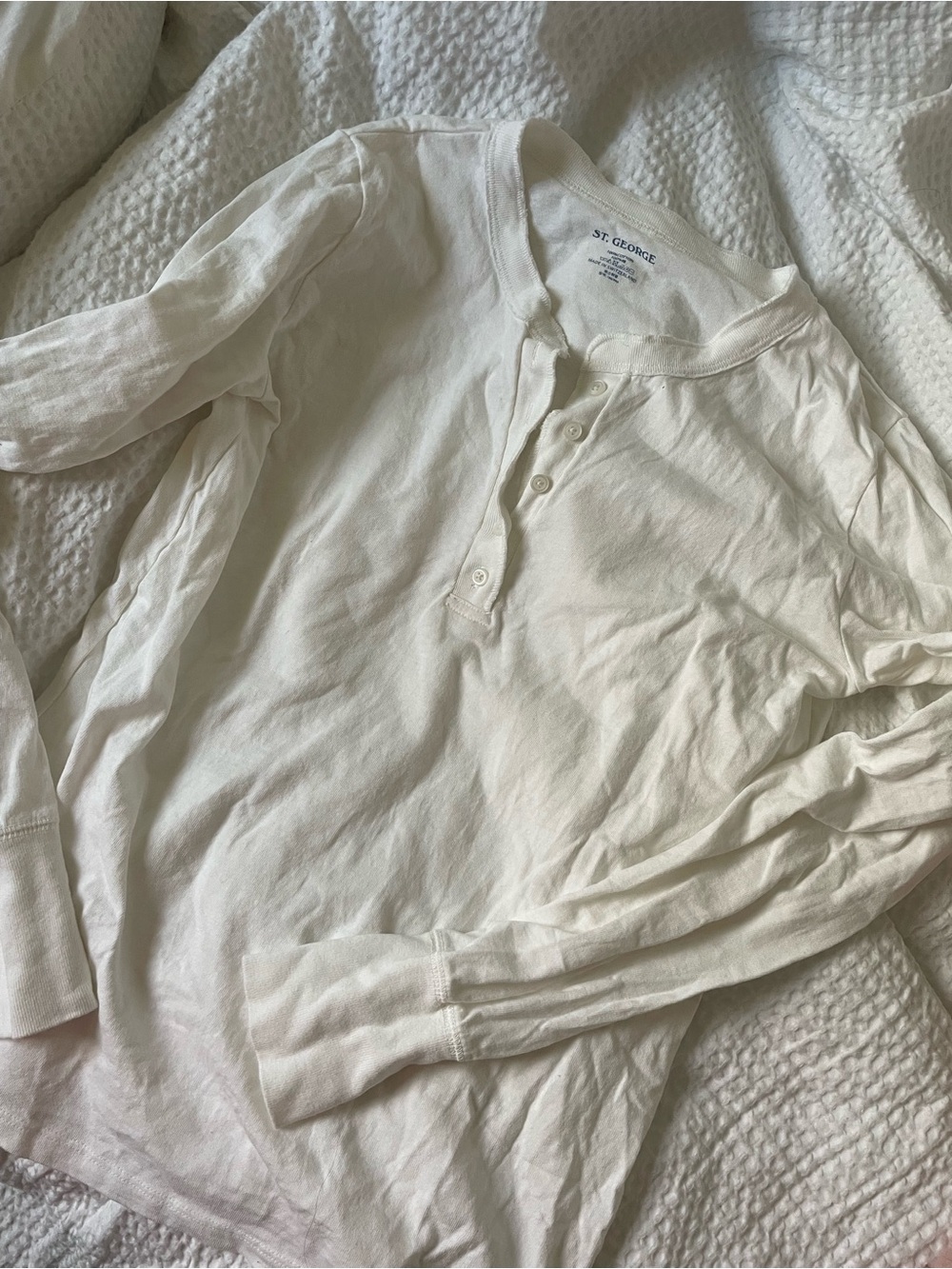Brand New Brandy Melville Long Sleeve Henley T